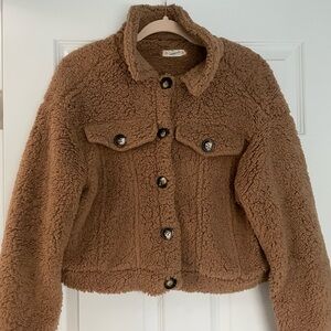 Cozy Brown Sherpa Jacket